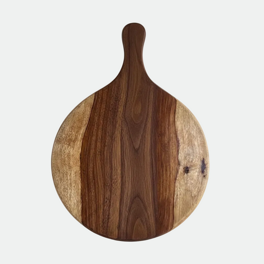 Natural Wooden Circular Cutting Board