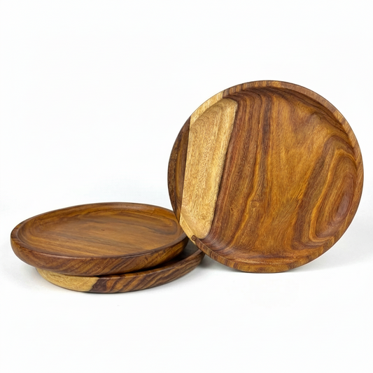 Natural Wooden Large Plates