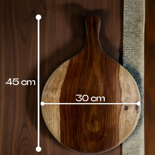 Natural Wooden Circular Cutting Board